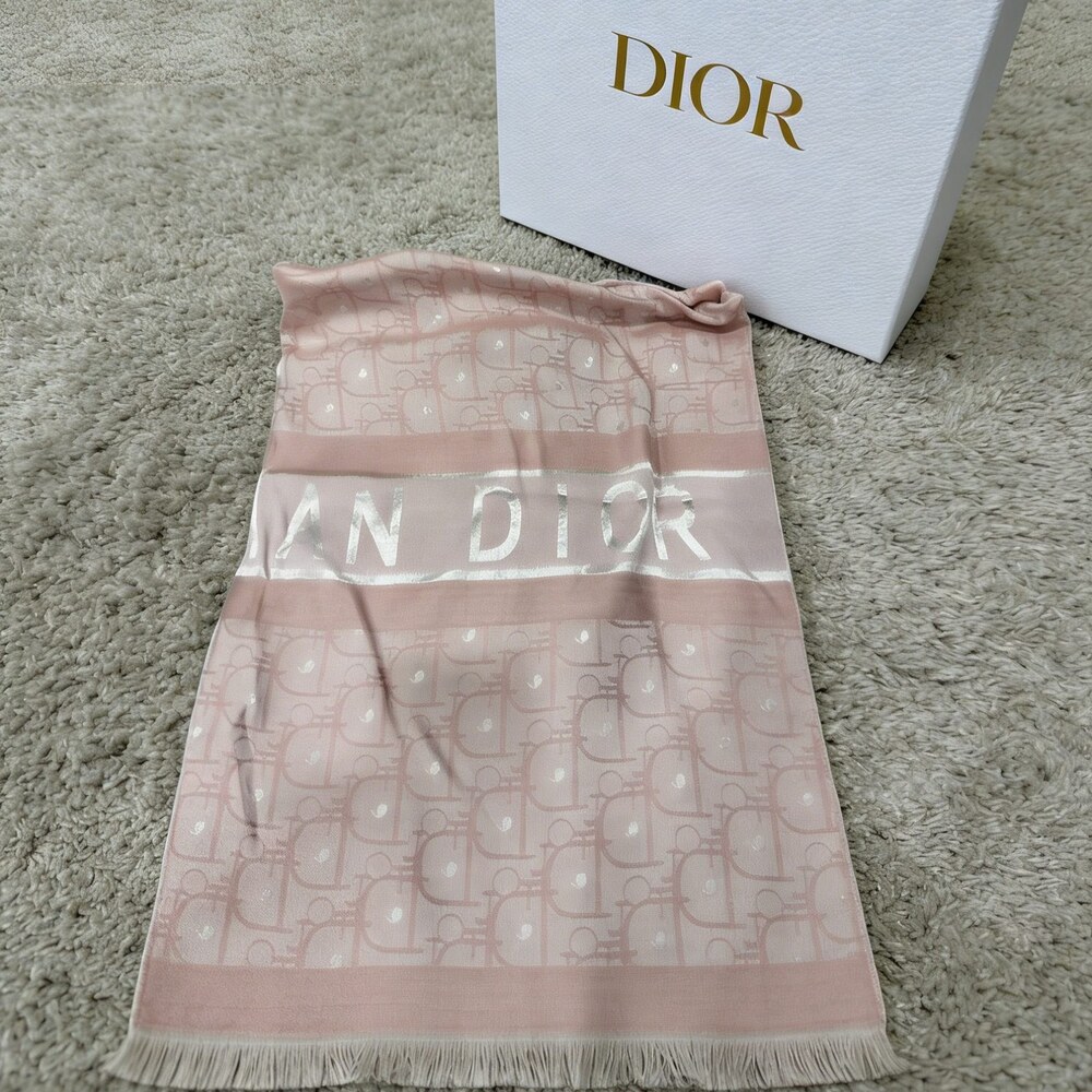Dior Blush Tonal Oblique Signature Wrap - Picture 1 of 4